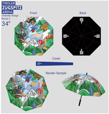Tiroler Zugspitzarena Schirm - OSIKO