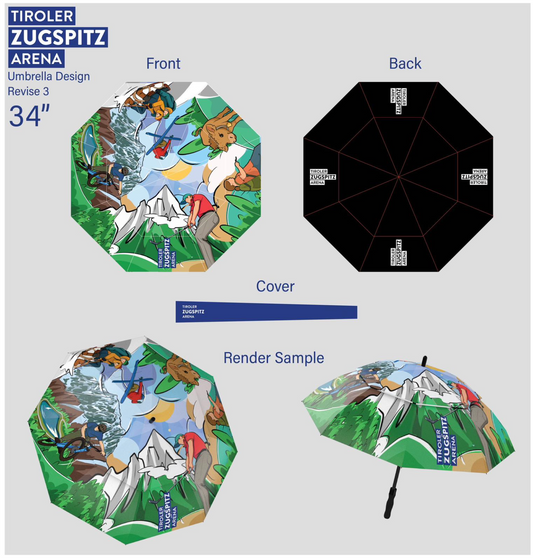 Tiroler Zugspitzarena Schirm - OSIKO